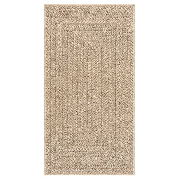 gulvtæppe ZIZUR 60x110 cm jute-look indendørs og udendørs