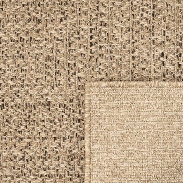 gulvtæppe ZIZUR 60x110 cm jute-look indendørs og udendørs