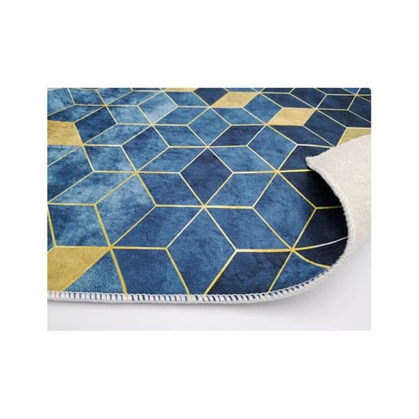 Vardagsrumsmatta LUXE Guld, Blå Mått - 120x180