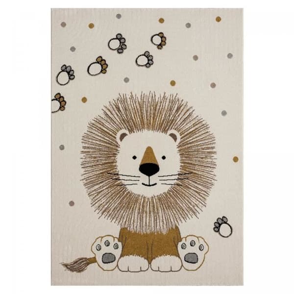 Barnmatta 160x230 SWEETLION Ecru OEKO-TEX certifierad