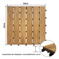 Miniatyrbild 2 av 4: Kakelgolv - XMTECH - 30x30cm - Brun - Inredning - Clip-on