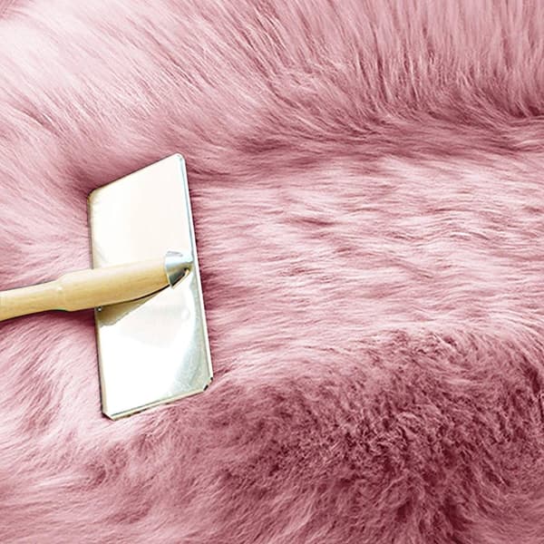 Rootz imiteret pels blødt tæppe - Fluffy tæppe - Plys tæppe - Temperaturbalancering - 90-100 cm x 60 cm - Lysegrå/hvid
