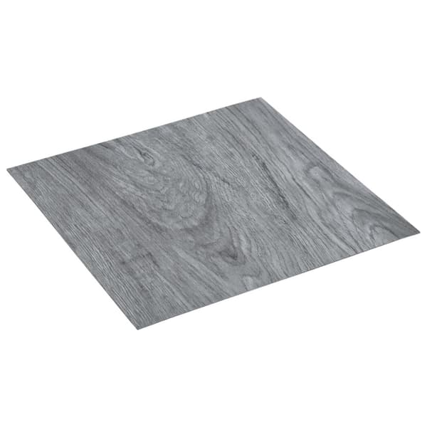 Självhäftande golvplankor 5,11 m² PVC ljusgrå