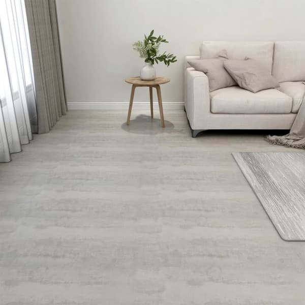 Självhäftande golvplankor 20 st PVC 1,86 m² ljusgrå