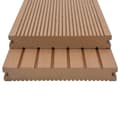 Miniatyrbild 2 av 2: WPC massiva golvplattor med tillbehör 30 m² 2,2 m teak