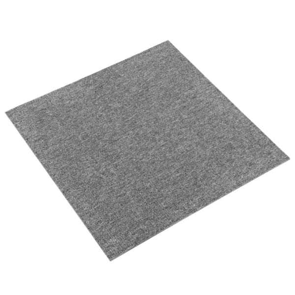 Textilplattor 20 st 5 m² 50x50 cm grå
