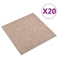 Miniatyrbild 1 av 2: Textilplattor 20 st 5 m² 50x50 cm beige