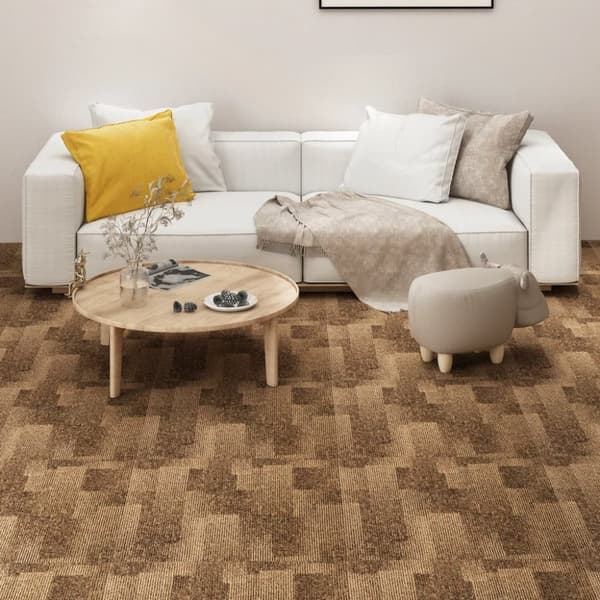 Textilplattor 20 st 5 m² brun