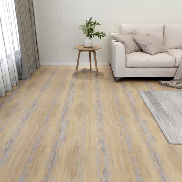 Självhäftande golvplankor 55 st PVC 5,11 m² brun