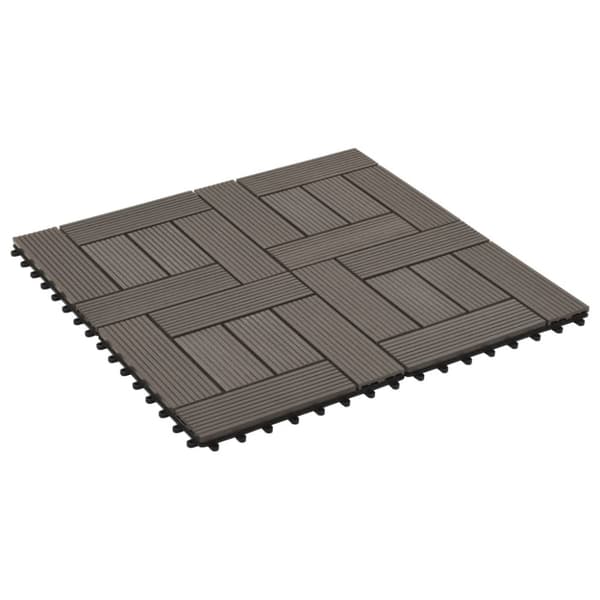 Trall 22 st 30x30 cm 2 kvm WPC mörkbrun