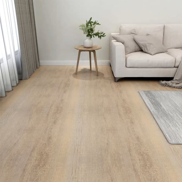 Självhäftande golvplankor 20 st PVC 1,86 m² brun