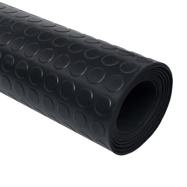 Halkfri gummimatta med prickar 5 x 1 m