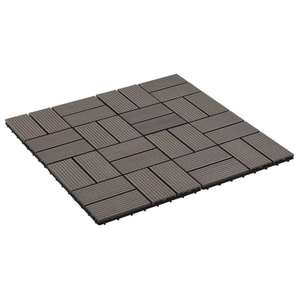 Trall 22 st 30x30 cm 2 kvm WPC mörkbrun