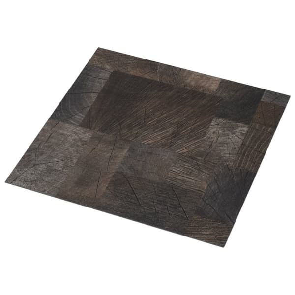 PVC-golvbrädor självhäftande 5,11 m² trästruktur brun