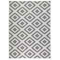 Miniatyrbild 1 av 4: Modern och geometrisk dubbelmatta, grå, 80x350 C449-474506