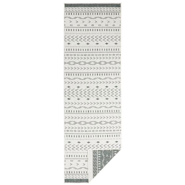 Twin Supreme geometrisk modern matta - MÄRKE - Grön - 120x170 - Rektangulär - Syntet