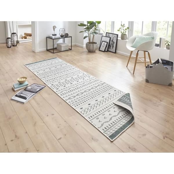 Twin Supreme geometrisk modern matta - MÄRKE - Grön - 120x170 - Rektangulär - Syntet