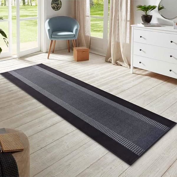 Hanse Home Runner 80cm x 250cm Band Svart