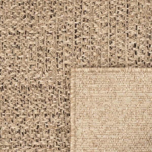 gulvtæppe ZIZUR 100x200 cm jute-look indendørs og udendørs