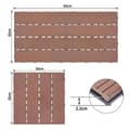 Miniatyrbild 2 av 4: LARS360 Interlocking Wood Composite WPC Interlocking Garden Plates Utomhusgolvplattor 30 x 30 cm (1m²), paket med 11