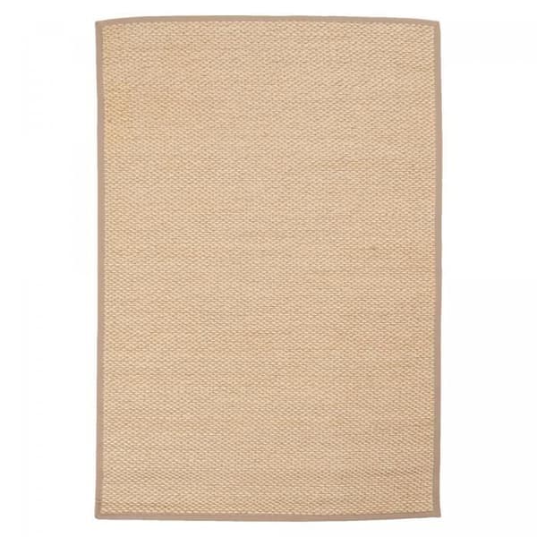vardagsrumsmatta 120x180 vävd i beige och brun sisal rektangel slätt mönster KORITA