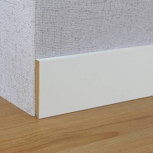 PROVISTON Sockel 10 x 70 x 2440 mm MDF Förbehandlad Fyrkantig sockel paket med 10