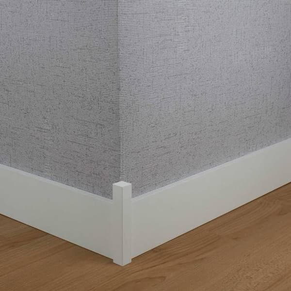 PROVISTON Sockel 10 x 70 x 2440 mm MDF Förbehandlad Fyrkantig sockel paket med 10
