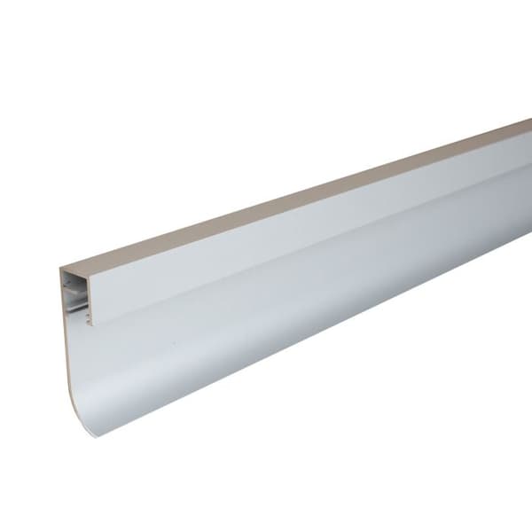 PROVISTON Ljus Plint metall 15.8 x 60 x 2500 mm LED Plint aluminium oöppnad silver Indirekt belysning