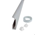 Miniatyrbild 6 av 6: PROVISTON Ljus Plint metall 15.8 x 60 x 2500 mm LED Plint aluminium oöppnad silver Indirekt belysning