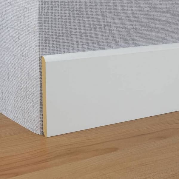 PROVISTON - Sockel - 10 x 100 x 2440 mm - MDF - Färdigmålad - Rundad sockel - set om 10 st