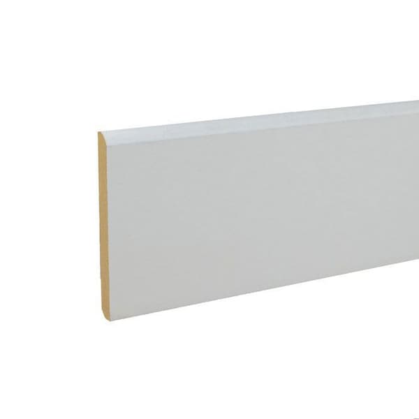 PROVISTON - Sockel - 10 x 100 x 2440 mm - MDF - Färdigmålad - Rundad sockel - set om 10 st