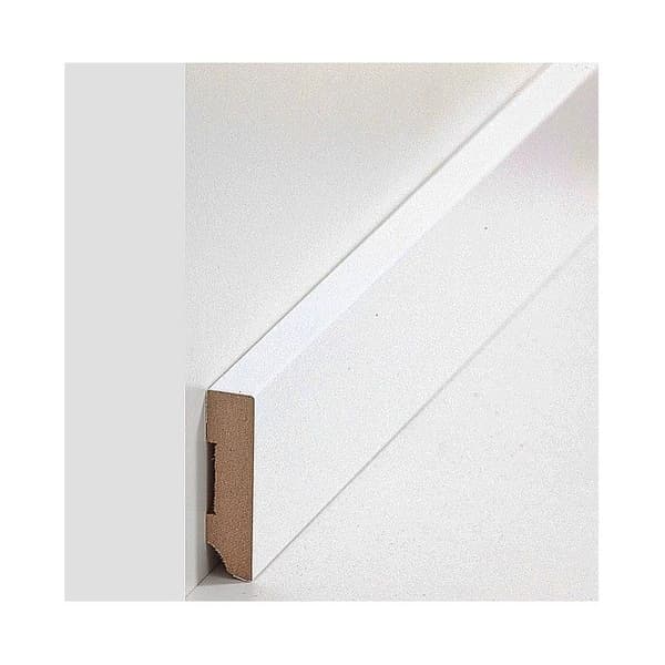 Plint MDF 13 x 40 x 2500 mm kärna MDF folierad Vit plint av PROVISTON