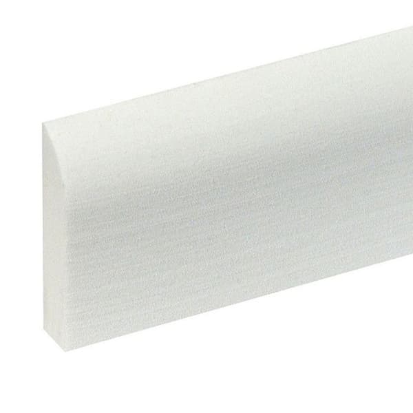 PROVISTON Flexibel Sockel PVC Skum Vit 10 x 44 x 2400 mm Vattentät