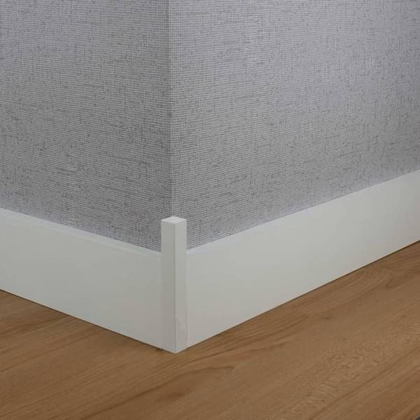 PROVISTON Sockel 15 x 80 x 2440 mm MDF Hydro Förbehandlad Sockel fyrkantig 5-pack