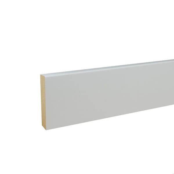 PROVISTON Sockel 14 x 80 x 2400 mm MDF belagd Fyrkantig sockel med rundad kant, paket om 5