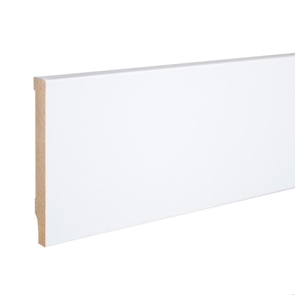 PROVISTON MDF-sockel 10 x 80 x 2500 mm Vit att limma, skruva & spikbelagd MDF-kärna 62,5 meter | 25 stycken