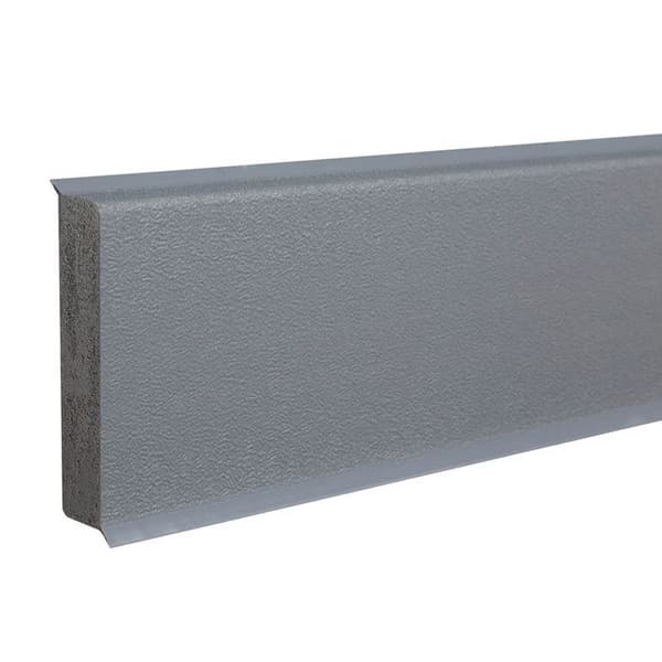 PROVISTON PVC-sockel 12 x 60 x 2500 mm Grå PVC-sockel i styvt skum med tonad flexibel läpp 12,5 meter | 5 stycken