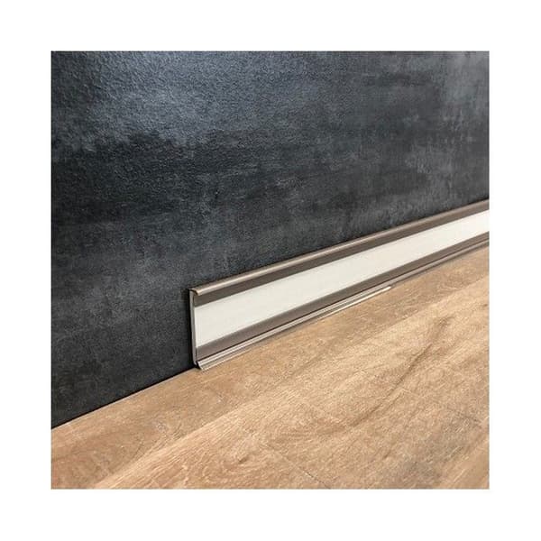Plint PVC 11.8 x 58 x 2500 mm Transparent mjuk kant av PROVISTON champagne