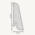 Miniatyrbild 3 av 3: PROVISTON Fanerad träsockel 20 x 58 x 2500 mm Ek 12,5 Meter | 5 stycken
