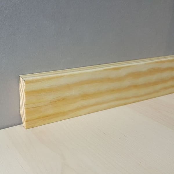 PROVISTON Massiv träsockel 16 x 80 x 2500 mm Rå furu att limma, skruva &amp; spik 62,5 meter | 25 stycken