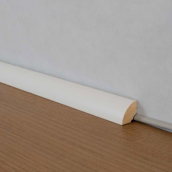 PROVISTON Kvartsrund 14 x 14 x 2000 mm Vit att limma, skruva &amp; spik motsockel 50 meter | 25 stycken