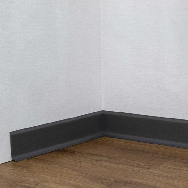 PROVISTON PVC-sockel Hård skum Tonad flexibel läpp 12,8 x 60 x 2500 mm basalt 12,5 meter | 5 st