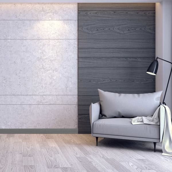 PROVISTON PVC-sockel Hård skum Tonad flexibel läpp 12,8 x 60 x 2500 mm basalt 12,5 meter | 5 st