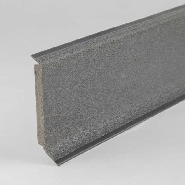 PROVISTON PVC-sockel Hård skum Tonad flexibel läpp 12,8 x 60 x 2500 mm basalt 12,5 meter | 5 st