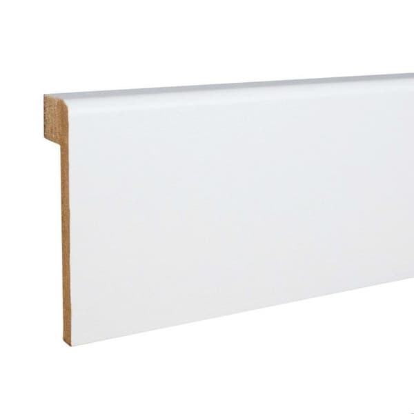 PROVISTON Sockel för kakel Upp till 65 mm hög 19 x 80 x 2500 mm Vitbelagd MDF-kärna 12,5 meter | 5 stycken