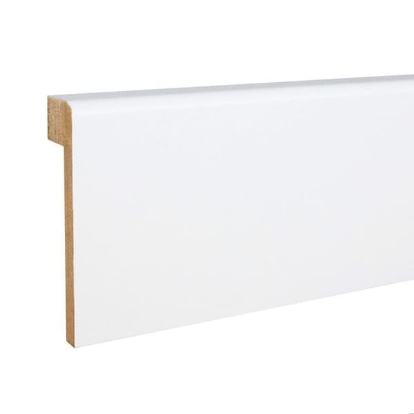 PROVISTON Sockel för kakel Upp till 65 mm hög 19 x 80 x 2500 mm Vitbelagd MDF-kärna 12,5 meter | 5 stycken