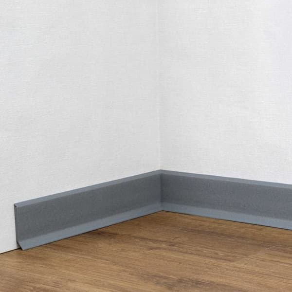 PROVISTON PVC Sockel 12,8 x 60 x 2500 mm Grå PVC Tonat styvt skum 62,5 Meter | 25 stycken