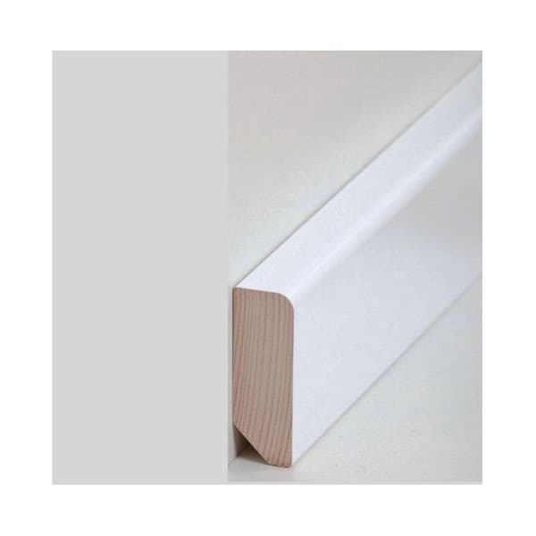 Plint trä massiv 20 x 58 x 2400 mm vit Plint av PROVISTON