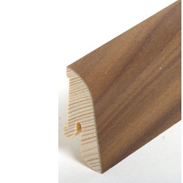 PROVISTON Fanerad träsockel 19 x 38 x 2500 mm valnöt 25 meter | 10 stycken