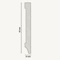 Miniatyrbild 3 av 6: PROVISTON MDF-sockel 10 x 40 x 2500 mm vit att limma, skruva &amp; spikbelagd MDF-kärna 12,5 meter | 5 stycken